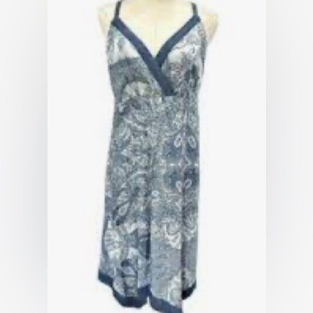 INC International Concepts Blue Asymmetrical Sundress